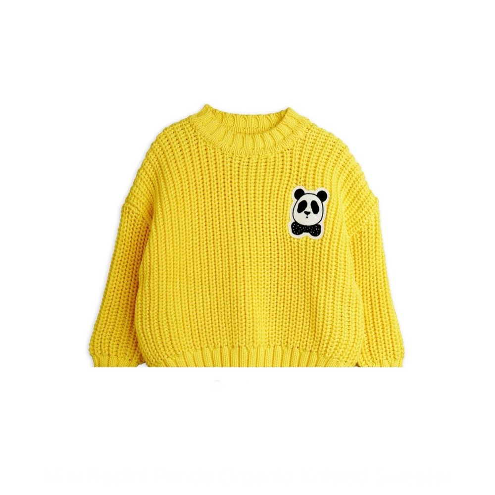 Mini Rodini Panda Organic Knitted Sweater